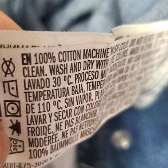 Boho Trendy Ultra High Waist Paperbag Straight Leg Button Fly Jeans 30 - Picture 12 of 12